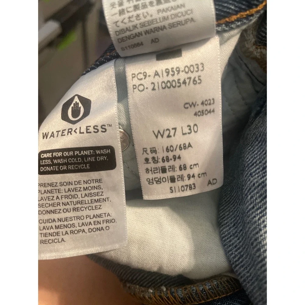 Levi's Premium 501 90s Jeans Men's 27X30 Big E Button Fly Blue Denim Levi's